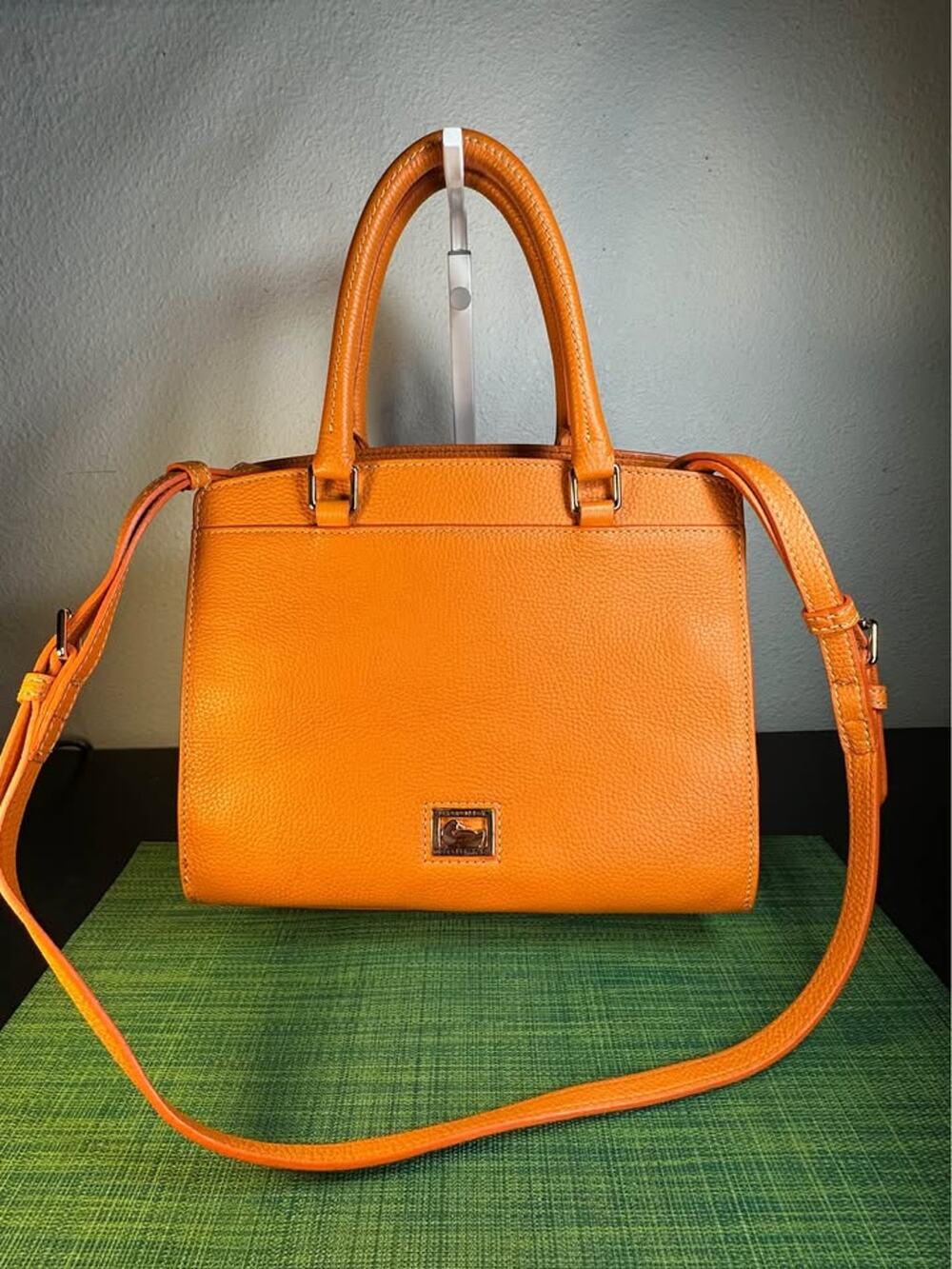 Dooney & Bourke Pebble Grain Blair Bag (Clementine / Tangerine)